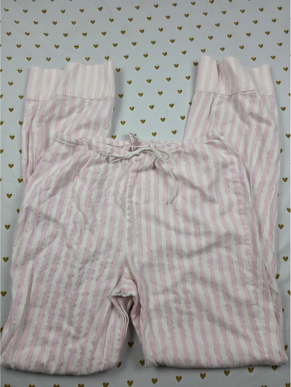 Victorias Secret Striped Shimmer XS Sleep Pants Pajama PJ Bottoms